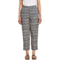 Fabindia Women Block Printed Casual Pant Cotton_M Indigo