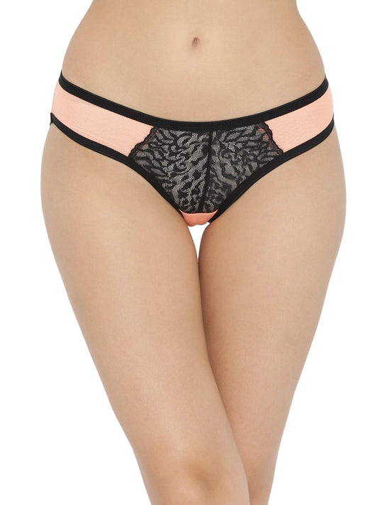 Clovia WomenS Lace Mid Waist Bikini Panty (Pn3175R13_Black_Xxl)