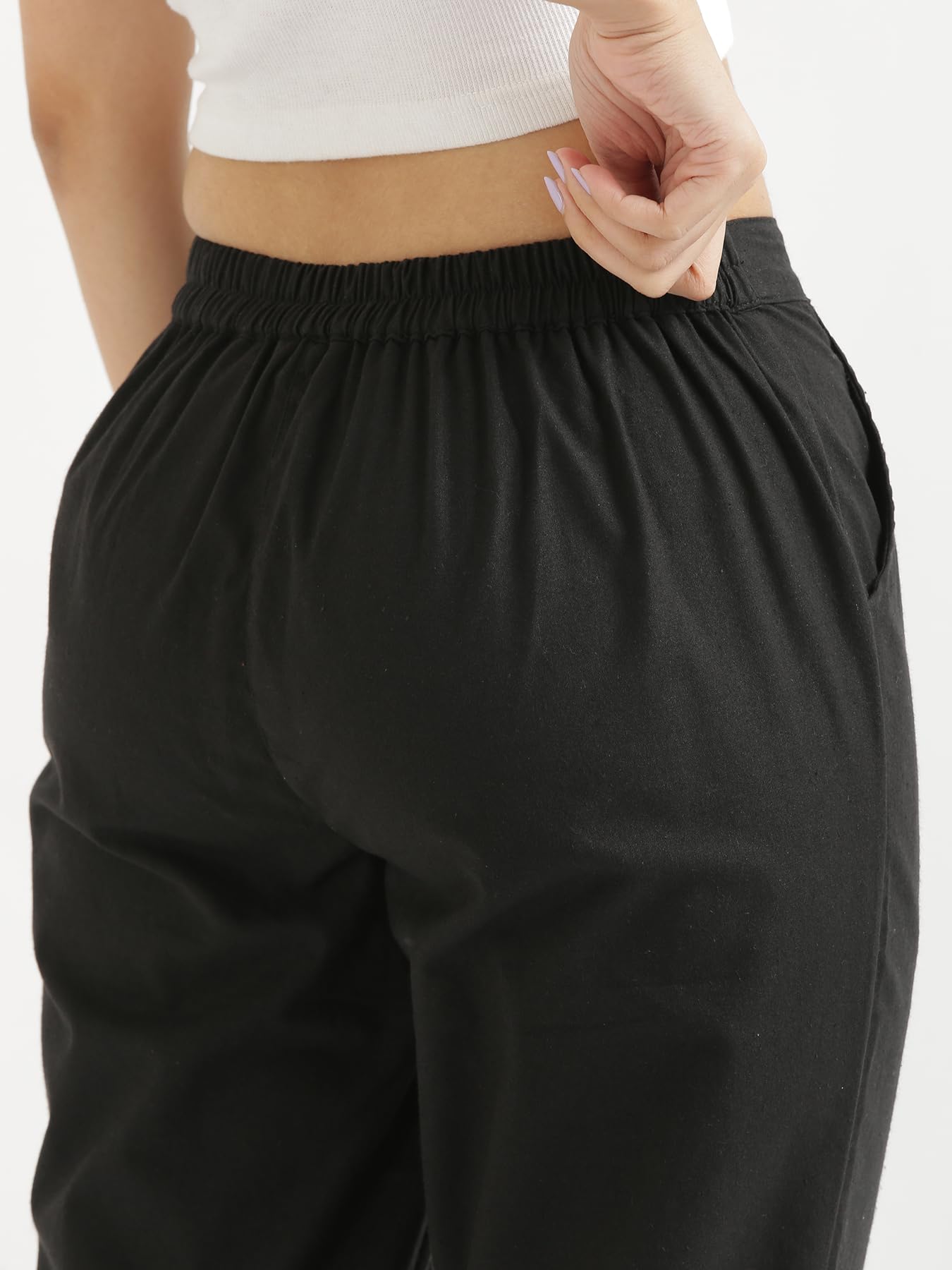 Digital Shopee Women Cotton Trouser Pant | Regular Fit Casual Trouser For Girls And Womens Brown|5Xl