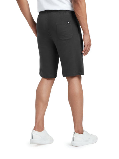 XYXX Mens Cotton Rich Shorts - Relaxed Fit Ace Loungewear with Antimicrobial Finish, Superior Stretch, Zippered Pockets