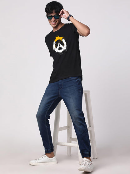Adro Mens Printed T-Shirt For Men | R22-M-Pc-Bl