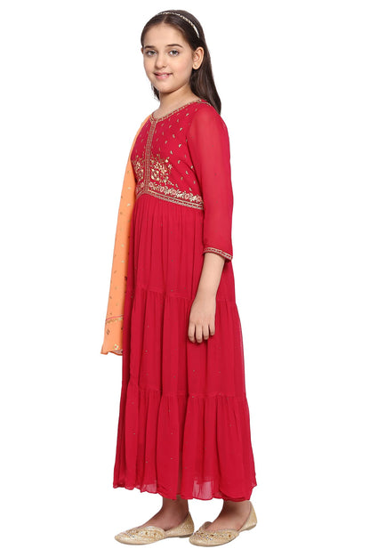 Aurelia Womens Maxi Dress & Dupatta