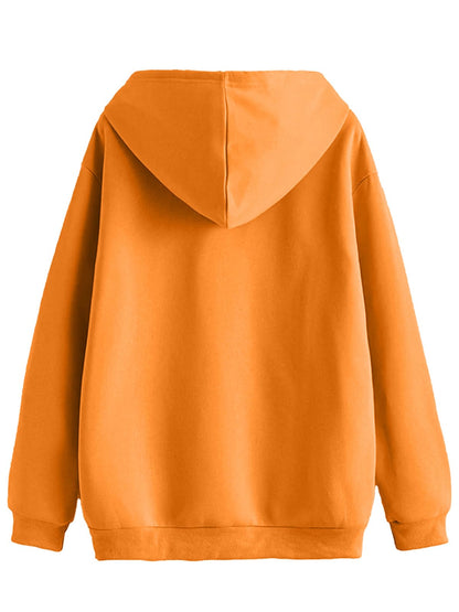 Juneberry Cotton Fleece Oversized Fit Graphic Printed Full Sleeve Hooded Sweatshirt For Women/Girls (Available In S To 3Xl) (Jhd