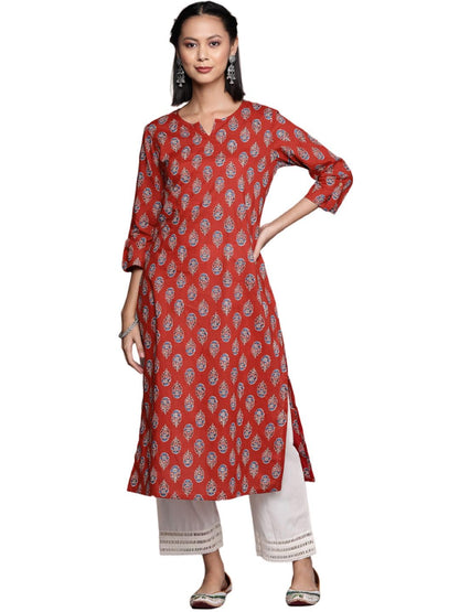 Varanga WomenS Cotton Printed Regular Kurta  Comfortable, Stylish, And Perfect For Every Occasion With Beautiful Prints And Tim