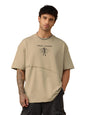 The Souled Store Harry Potter: Free Dobby Men and Boys Short Sleeves Round Neck Beige Embroidered Casualwear Streetwear Lightwei