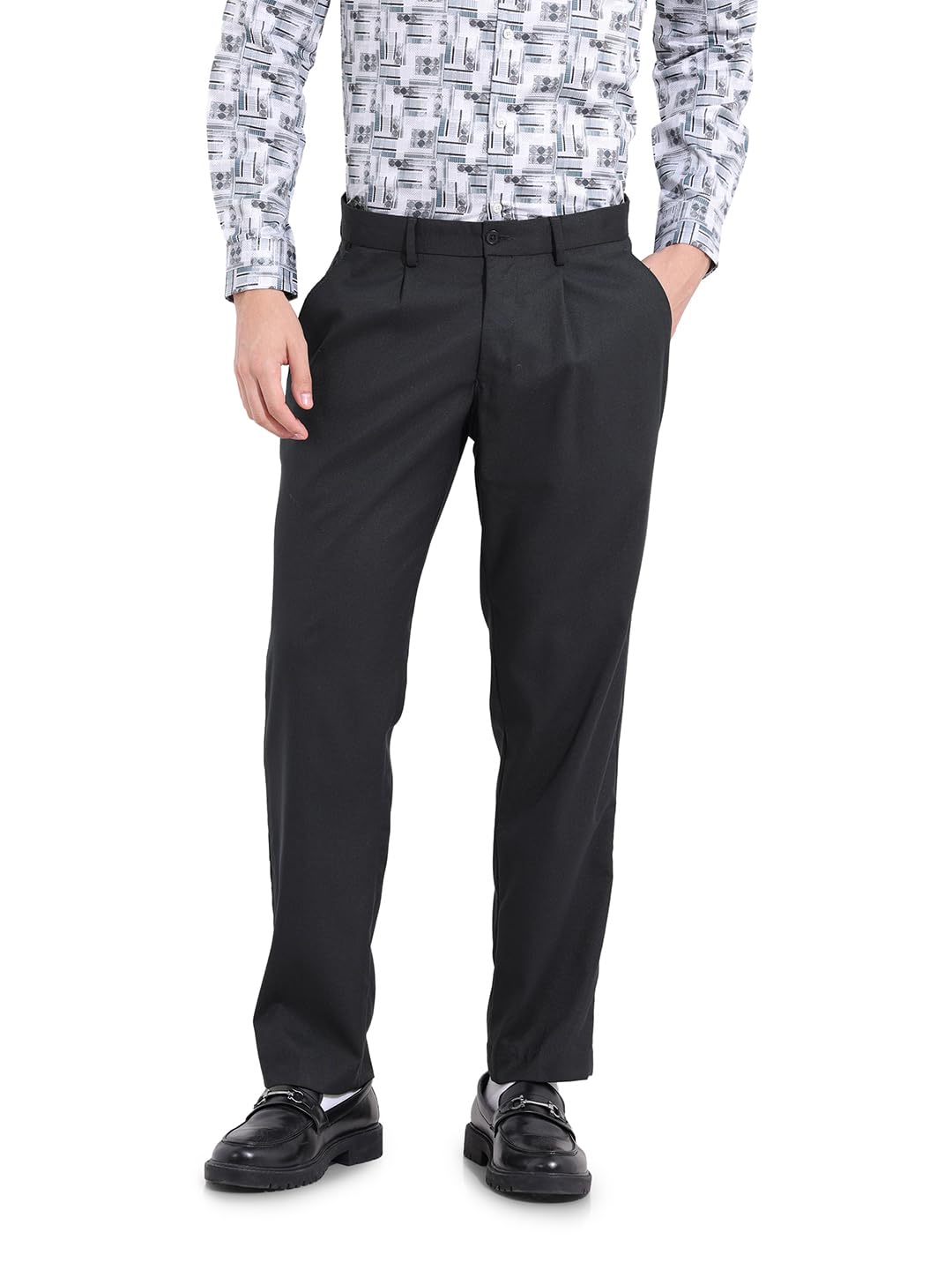 The Indian Garage Co Mens Regular Fit Trousers Pants