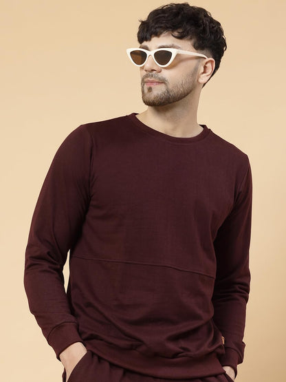 Rigo Round Neck Full Sleeve Terry Track Suit For Men | Regular Fit Plus Sizes Tracksuit for Mens | Co-ord Set For Men