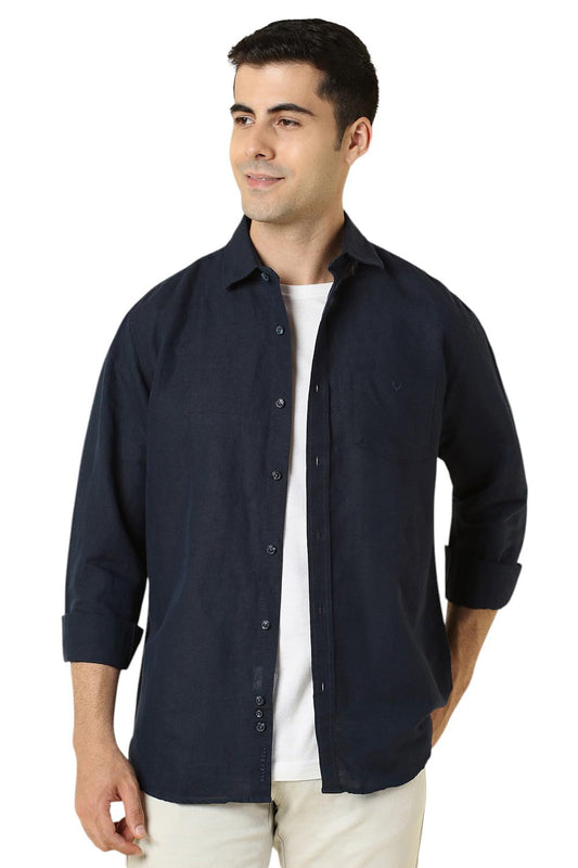 Allen Solly Men Slim Fit Solid Casual Full Sleeve Button-Down Shirt