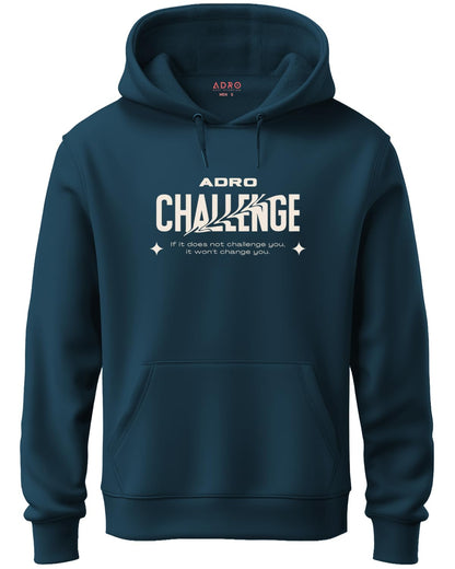 ADRO Mens Abstract Design Backside Printed Hoodies in Premium Cotton Fleece 340 GSM (H23-M-CHL-SB_Teal)