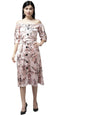 Aarika Womens Pink Color Georgette Dress (SP-DR-AW-527-PINK-XL)
