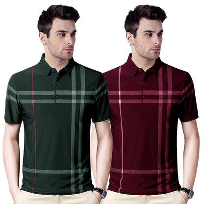 Nobel Monk MenS Regular Fit Polo T Shirt |Half Sleeves |Collar Tshirts |Casual T-Shirt For Men