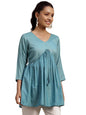 Libas WomenS A-Line Kurti (29144_Sea Green