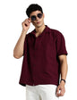 Fyltr MenS Solid Regular Fit Shirt (Fylss25Ms-1318_Pomegranate