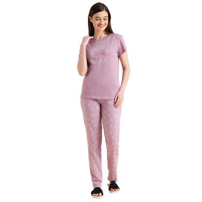 Sweet Dreams Women Typographic Pyjama Set