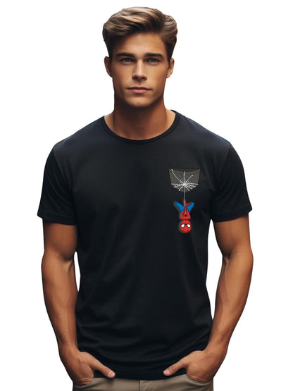 ADRO Tshirt for Men | Anime T Shirt for Men | 100% Cotton Tshirt | Graphic Printed T-Shirt | Chest Printed Tshirt | Spiderman Ts
