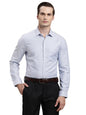 Turtle Men Giza Cotton Slim Fit Light Blue Dobby Full Sleeve Formal Shirt