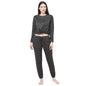 Sweet Dreams Womens Printed Pyjama Set Grey