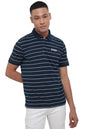 Allen Solly Men Regular Fit Striped Casual Cotton Half Sleeve Polo Shirt