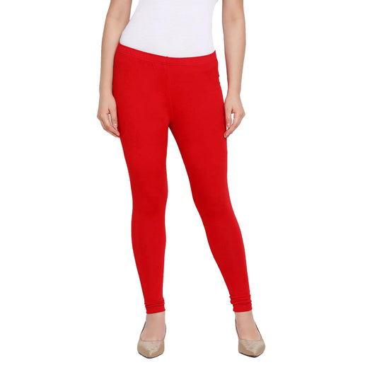 Lyra Women'S Red Churidar Leggings