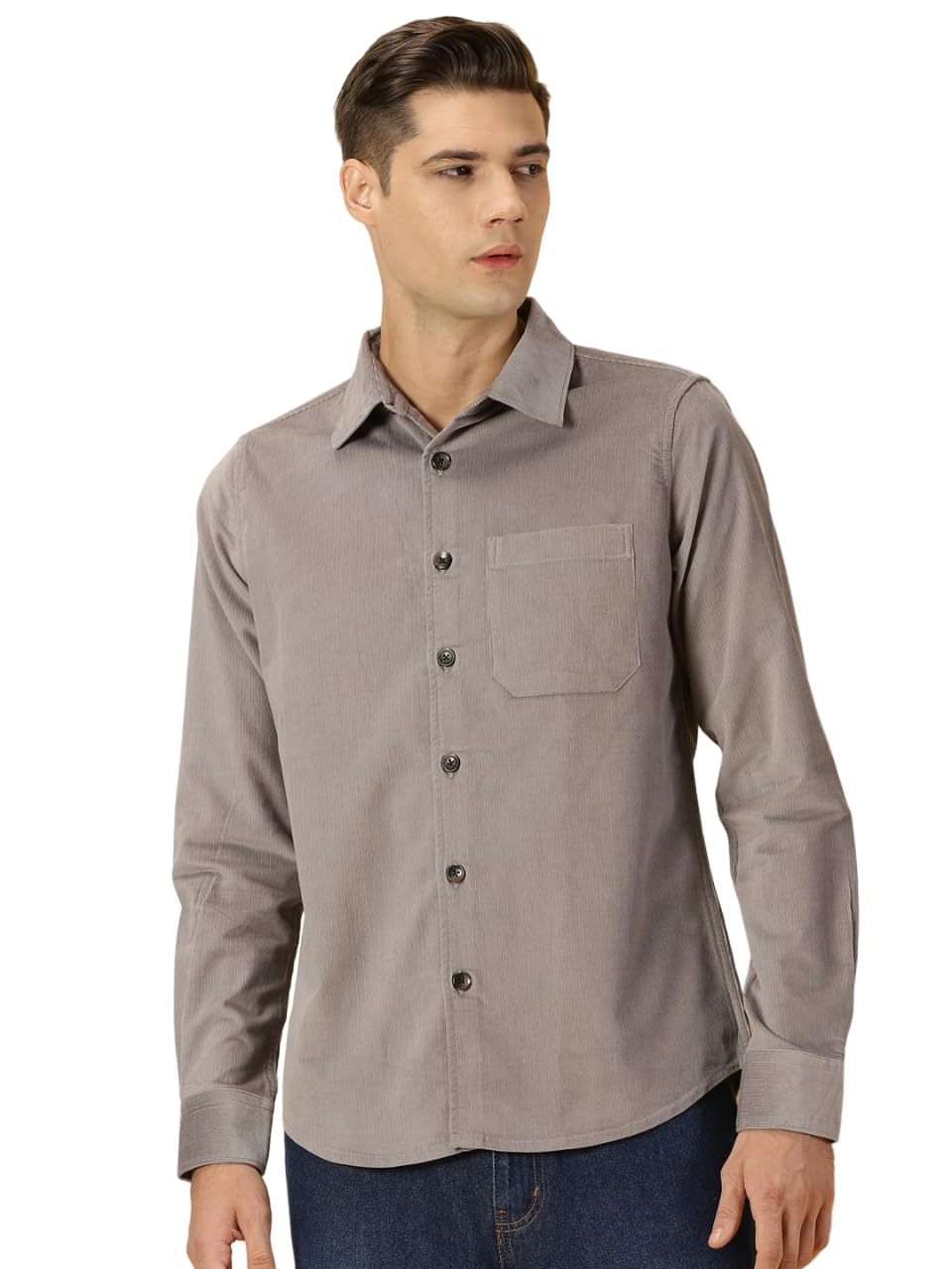 Thomas Scott Mens Slim Fit Shirt (TS1178_Grey