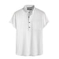 Deemoon MenS Polyster Kurta With Mandarin Collar, Half Placket Buttons, Front Pocket | Half Sleeves | Soft & Breathable Fabric