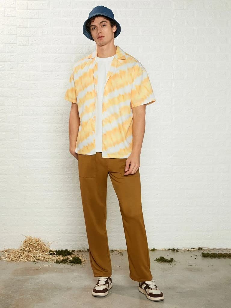 Leriya Fashion Shirt For Men || Rayon Abstract Printed MenS Shirt || Short Sleeves Hawaiian Beach Shirt || Perfect For Camp ||