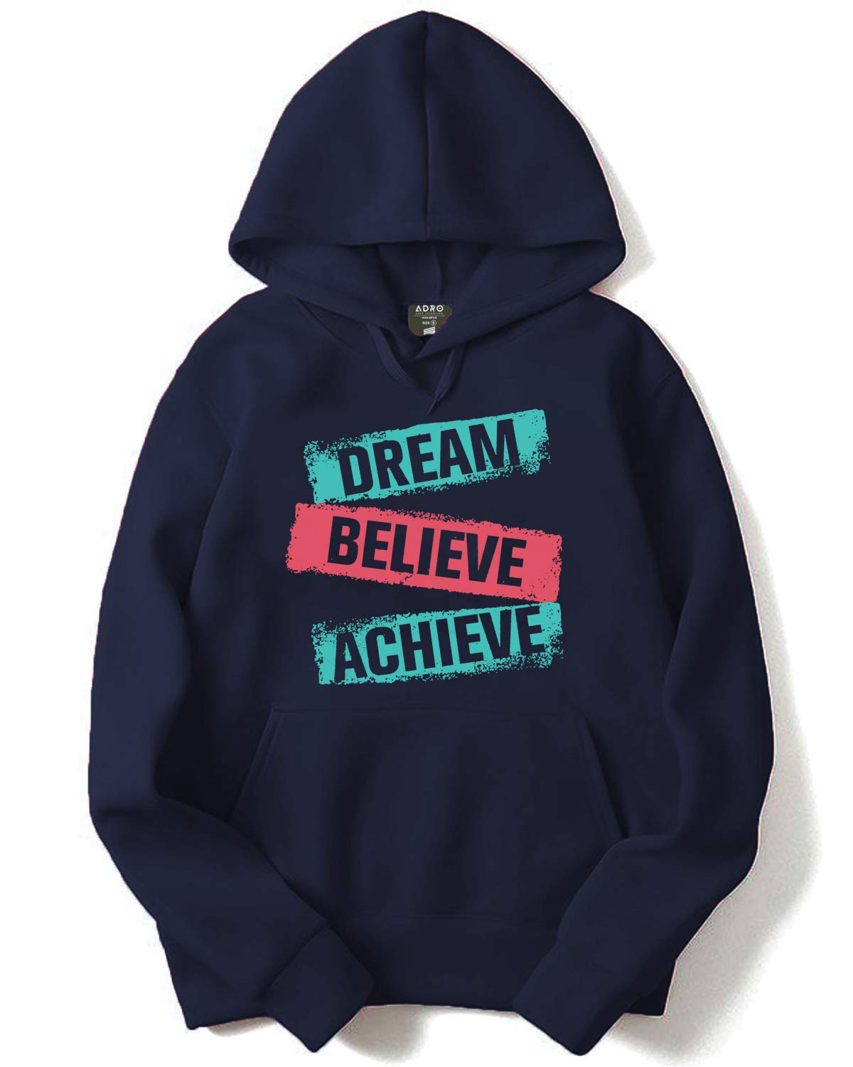 Adro Printed Hoodies/Sweatshirts For Men & Women (H-M-Dbaa-Nb_Navy_Xl)