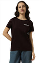 Allen Solly Women Regular Fit Printed Casual Short Sleeve T-Shirt