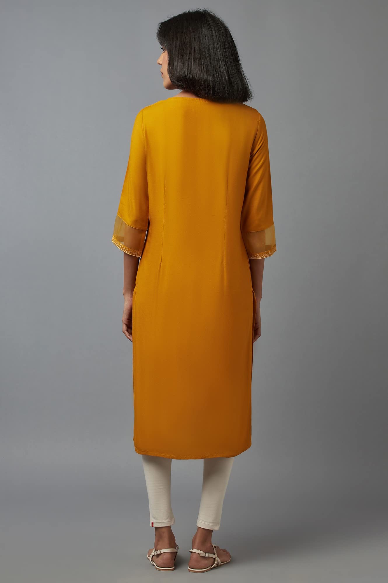 W for Woman Women's Viscose Regular Fit Regular Kurta