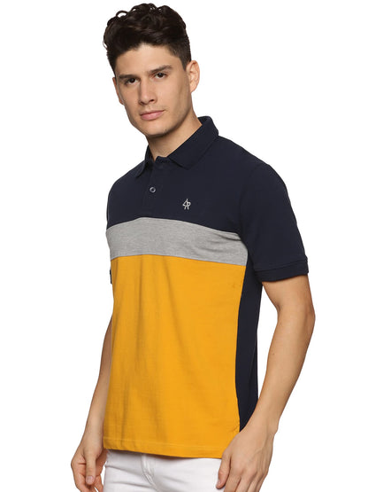 ADRO Premium Polo T-Shirt for Men (PN23-S1-NBGRMU-MU_Mustard)