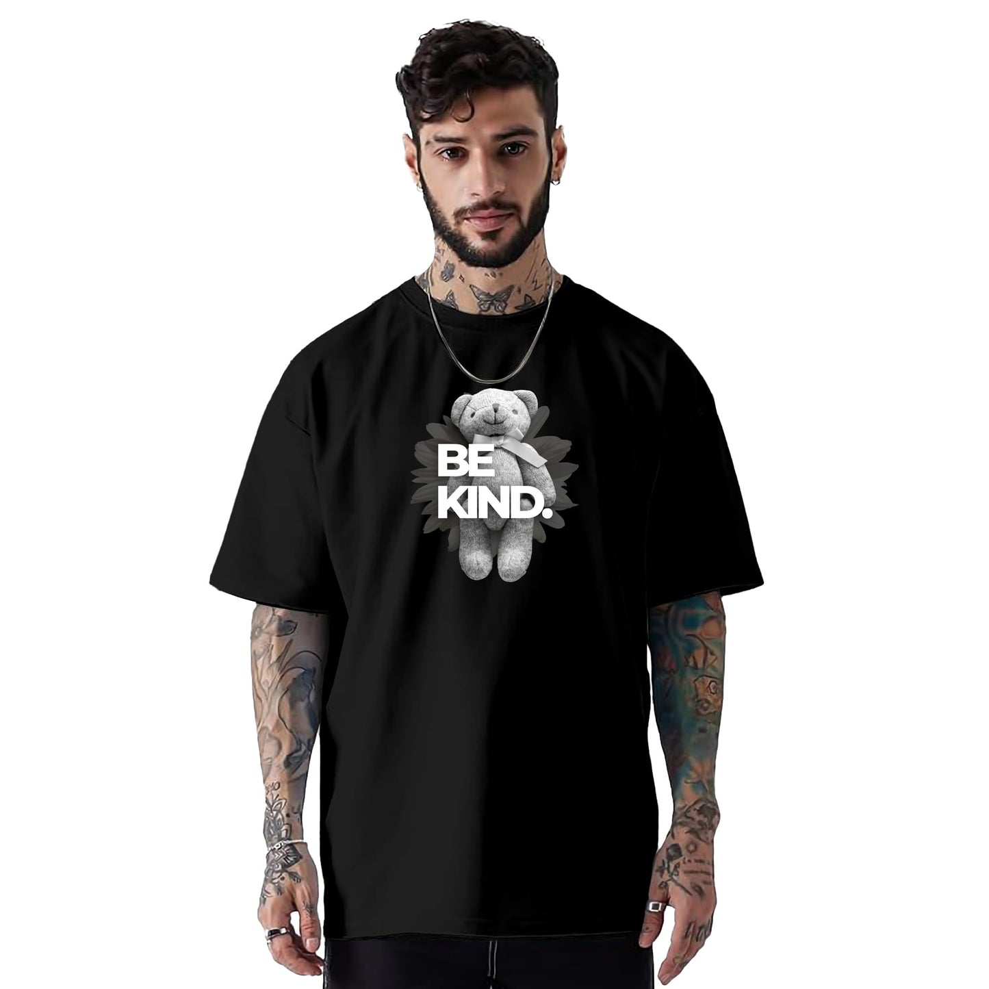 SHODOX Bio-Washed Anti Bacterial 100% Pure Cotton Men & Women Oversized Asthetic Premium Printed T-Shirt | Cozy Soft, Less Wrink