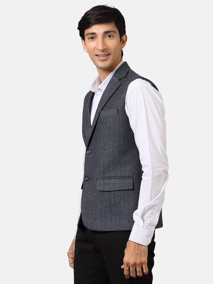 Wintage Men'S: Tweed Wool Blend Modi Nehru Jacket
