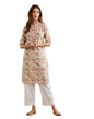 Fabindia Women Multicolor Floral Print Mandarin Collar Kurta