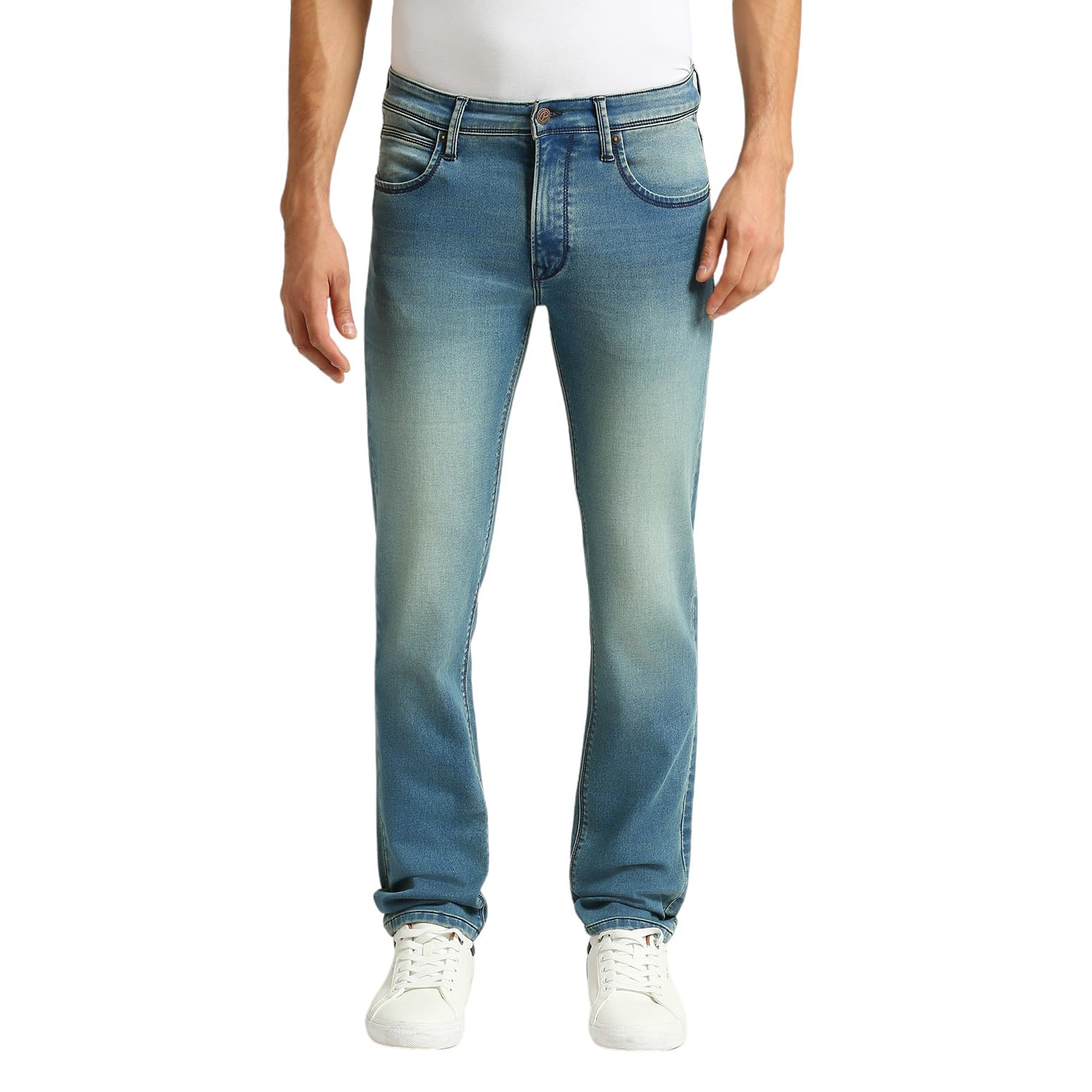 Pepe Jeans MenS Slim Jeans (Pm207869A191_Green Used_Light Indigo Blue