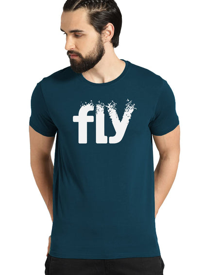 ADRO Fly Mens Cotton Printed T-Shirts (R21-M-FLY)