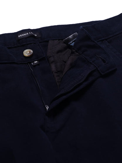 Dennis Lingo Slim Fit Navy Solid Cargo Jogger for Men