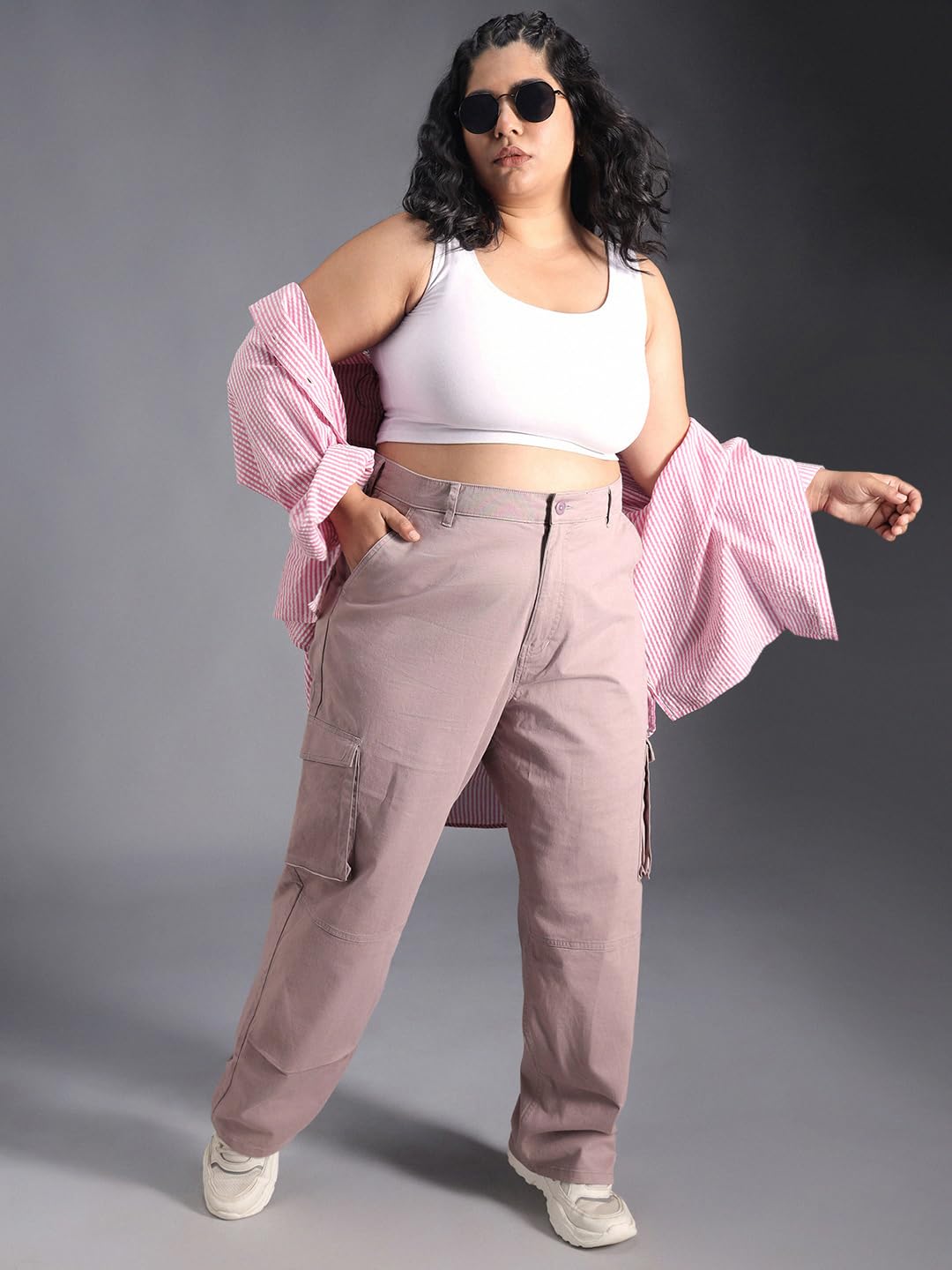High Star WomenS Classic Casual Pants (Hswwts2402P_Mv_Mauve