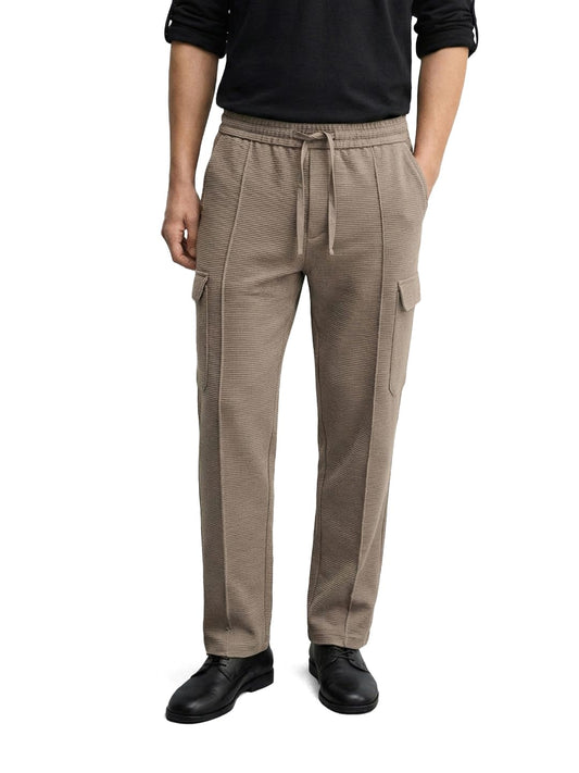 The Indian Garage Co Mens Loose Fit Mid-Rise Stretchable Joggers