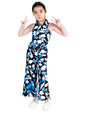 Naughty Ninos Girls Blue Floral Dress Sets(Nn00879Drs)