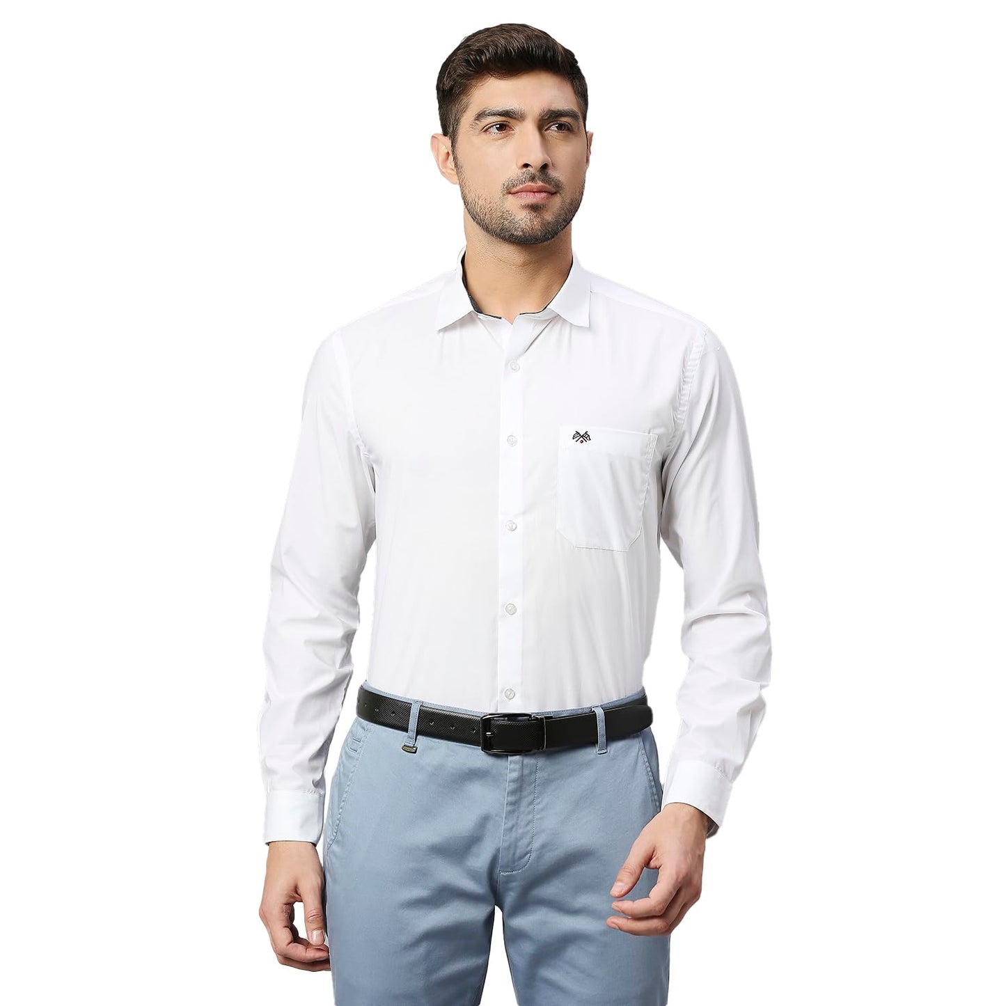 Thomas Scott 100% Cotton Slim Fit Solid Formal Shirts for Mens