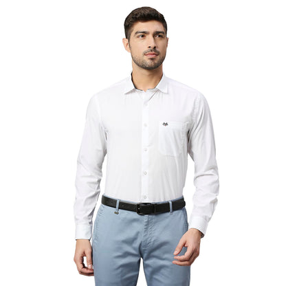Thomas Scott 100% Cotton Slim Fit Solid Formal Shirts for Mens