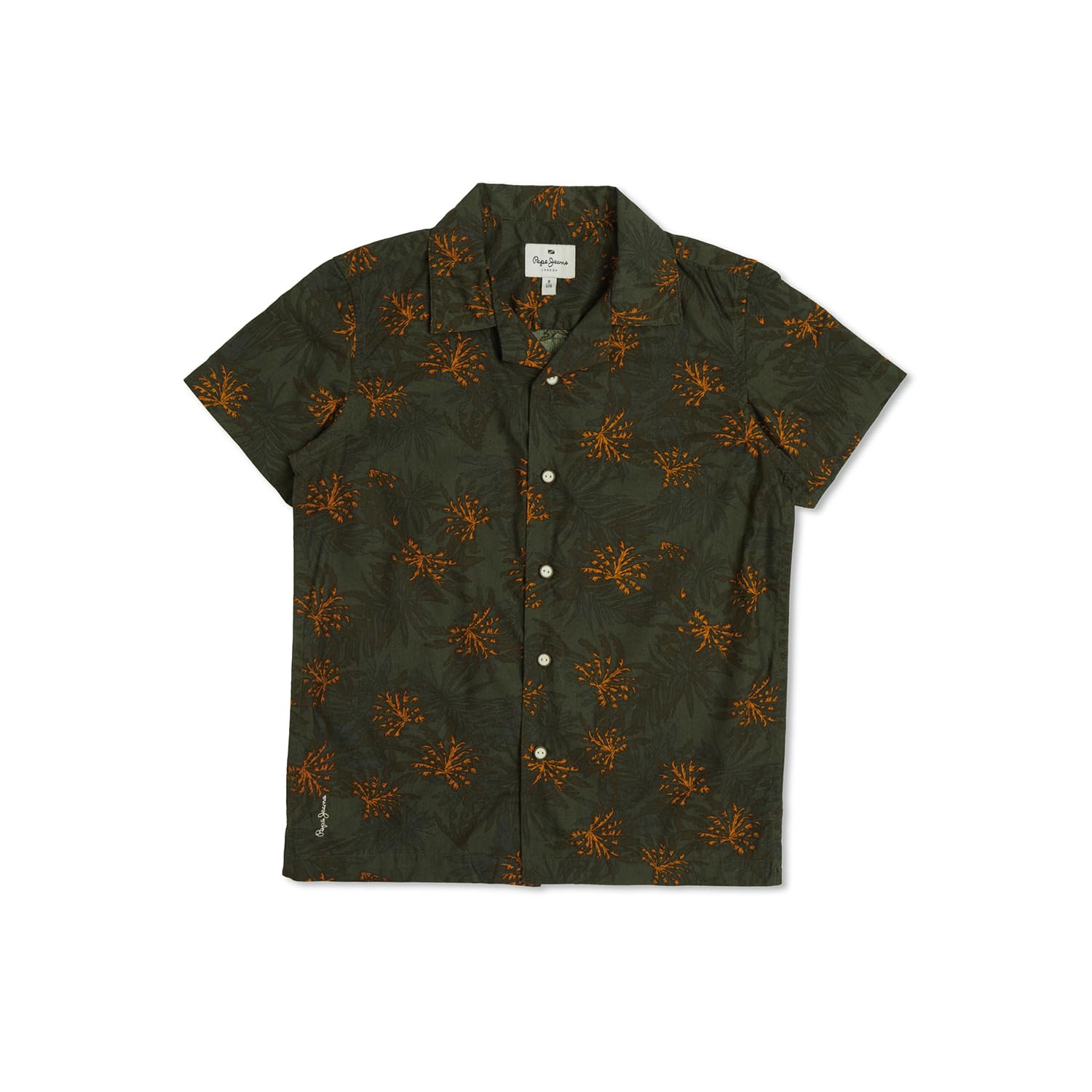 Pepe Jeans BoyS Regular Fit Shirt (Pb302541_Olive Green