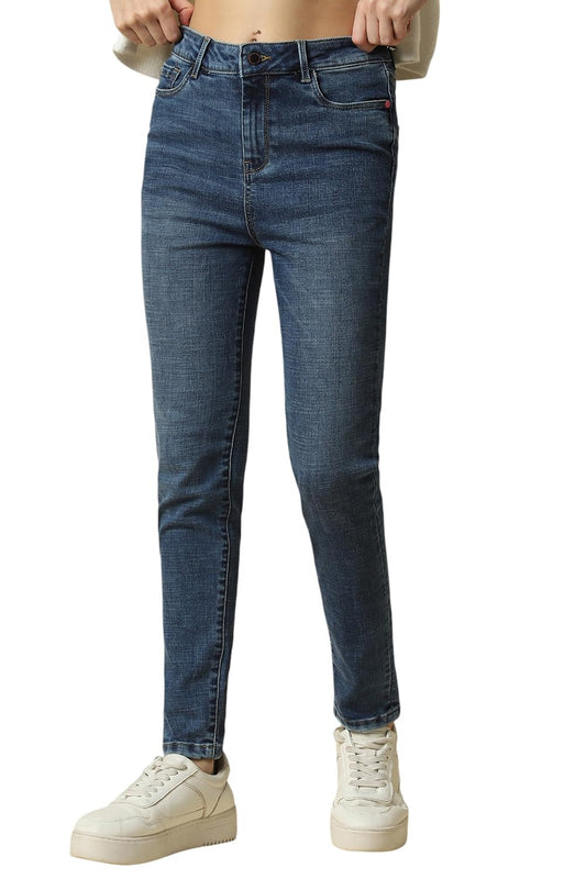 Allen Solly Women Skinny Fit Casual Cotton Polyester Stretch Jeans