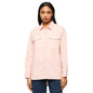 Pepe Jeans WomenS Solid Oversized Fit Shirt (Pl304740_Soft Pink