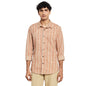 Fabindia Men Block Print Slim Fit Shirt Cotton_S Red
