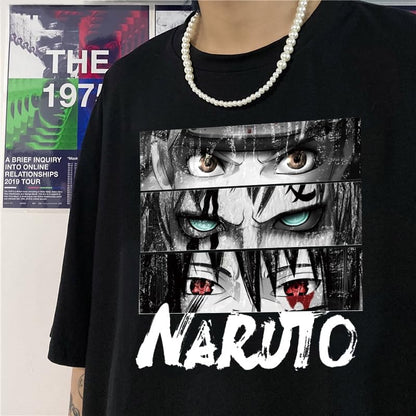 Thalasi Oversized Naruto T-Shirt For Men: Black, Loose Fit, Anime Graphic | Rock Your Inner Ninja (Like Boho & Korean Style Tees
