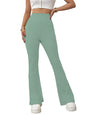 Shasmi Light Teal Womens Yoga Dress Pants Stretchy Work Slacks Business Casual Office Flare Bell-Bottom/Boot-Cut Elastic Waist