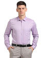 Turtle Men 100% Cotton Purple Solid Slim Fit Full Sleeve Formal Shirt