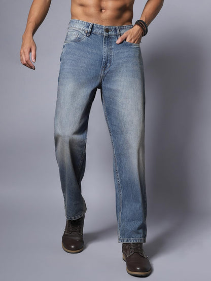 High Star MenS Relaxed Jeans (Hsmjns2054_Blue1 Blue