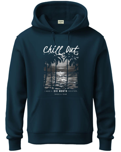 ADRO Hoodies for Men | Printed Hoodie for Men | Cotton Hoodie | Mens Hoodies | Sweatshirt for Men | Hooded Hoodie | H24-CHILL-SB